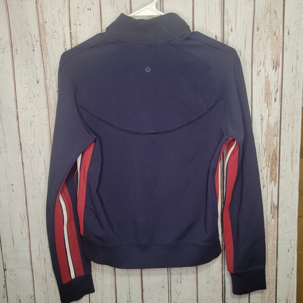 Lululemon Navy Blue Jacket Cover Your Tracks Sz6 - Picture 2 of 8